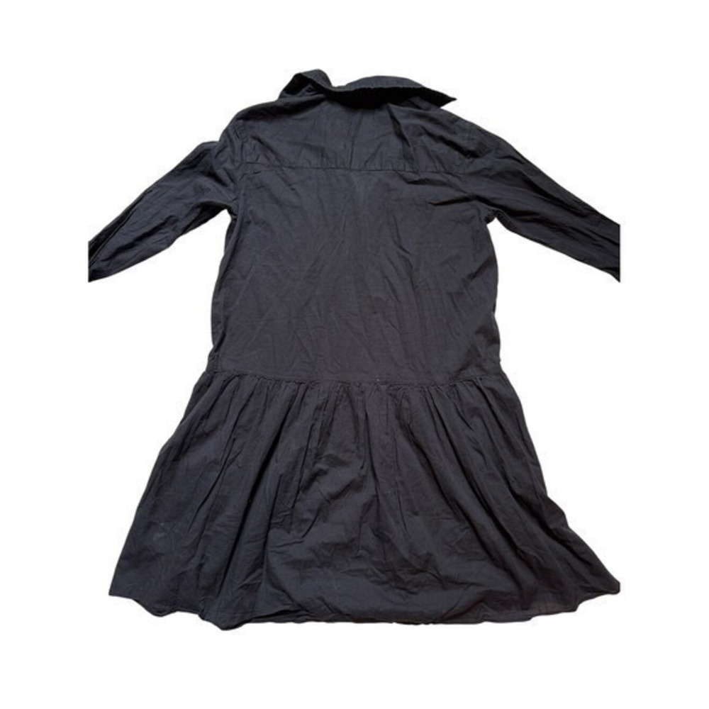 Grayson Frank & Eileen Black Oversized Shirt Dress 01 XS Minimalist Quiet Luxury - Picture 4 of 11